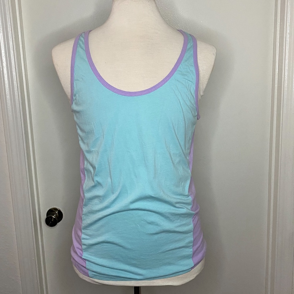 ASOS Tank Top in Lavender & Light Turquoise Blue